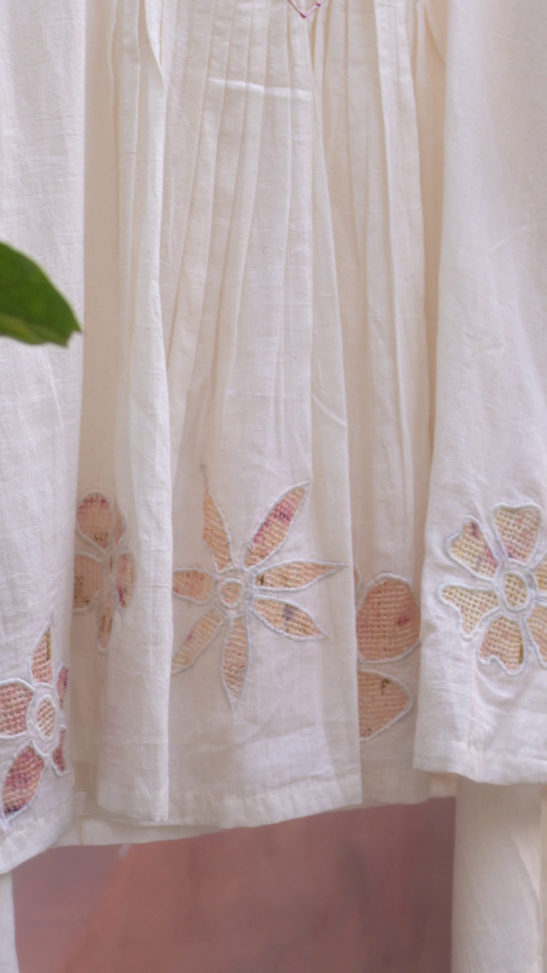 Pure Khadi Heart Smocking Dress